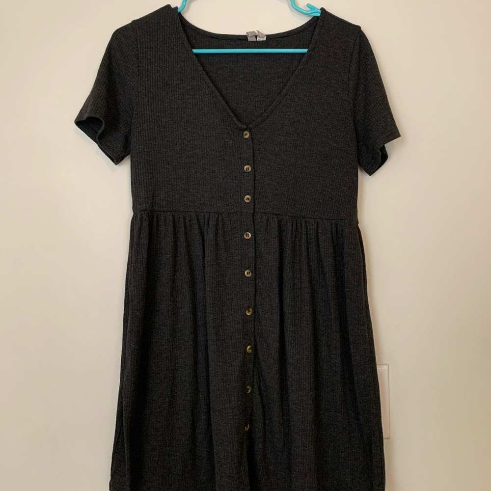 Asos gray smock dress